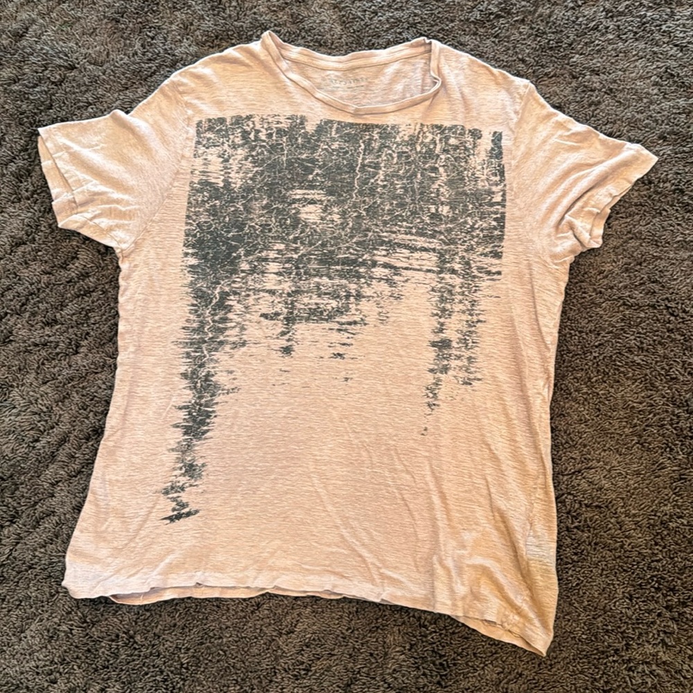 All Saints, pink graphic t-shirt
